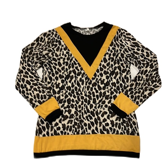 Women’s SUNSHINE & RODEOS, Part Leopard Print, Long Sleeve, Multi Colors, Small - Picture 1 of 6